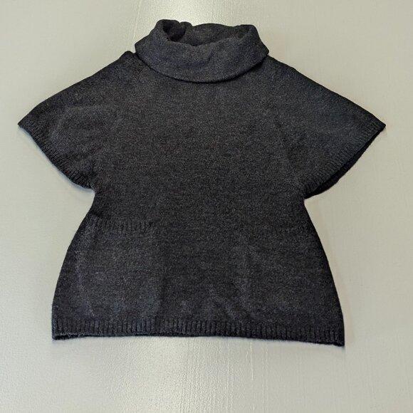 Lucy & Laurel Size XS Dark Gray Mock Turtleneck Sweater - Picture 1 of 10